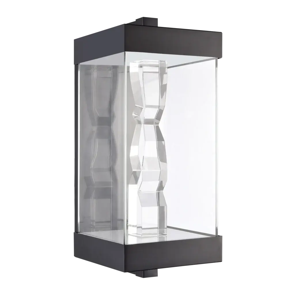 EW11363-LED-4-2x2-MBK Mamadim Exterior Crystal Wall Sconce BY ZEEV