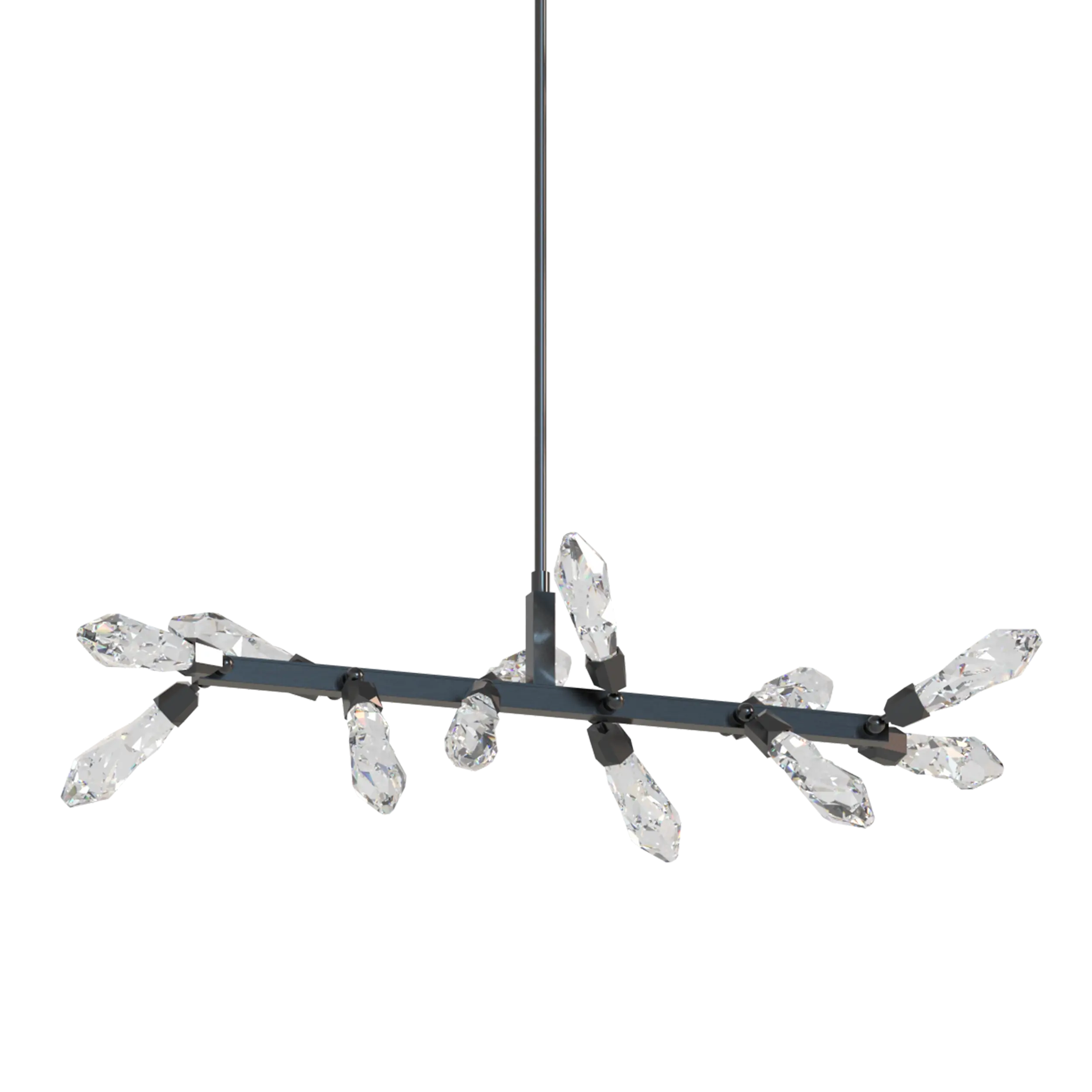PL11424-LED-12-SBB Angelus 56" Crystal Linear by Zeev