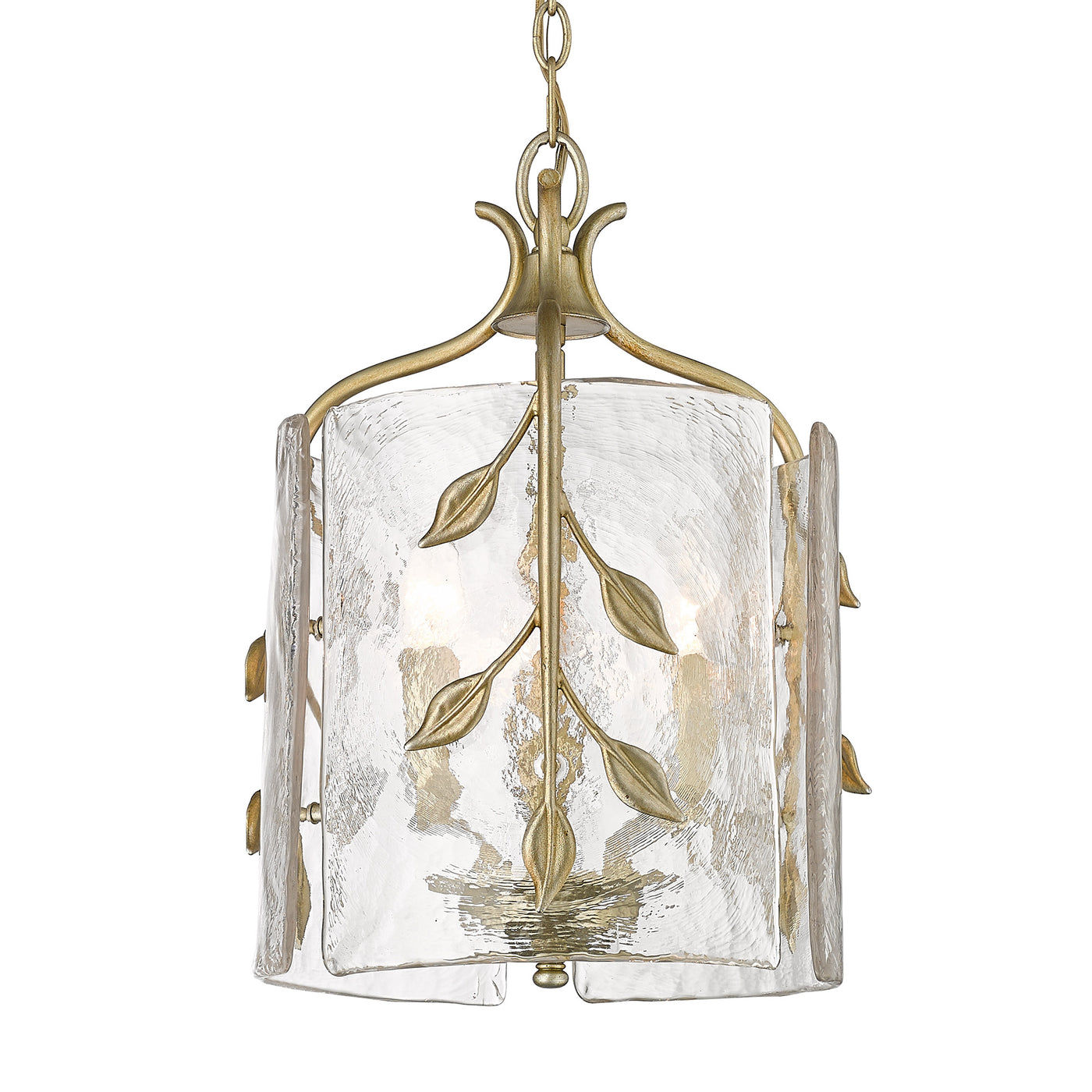Calla 3-light Pendant in White Gold 3160-3P WG-HWG BY GOLDEN LIGHTING