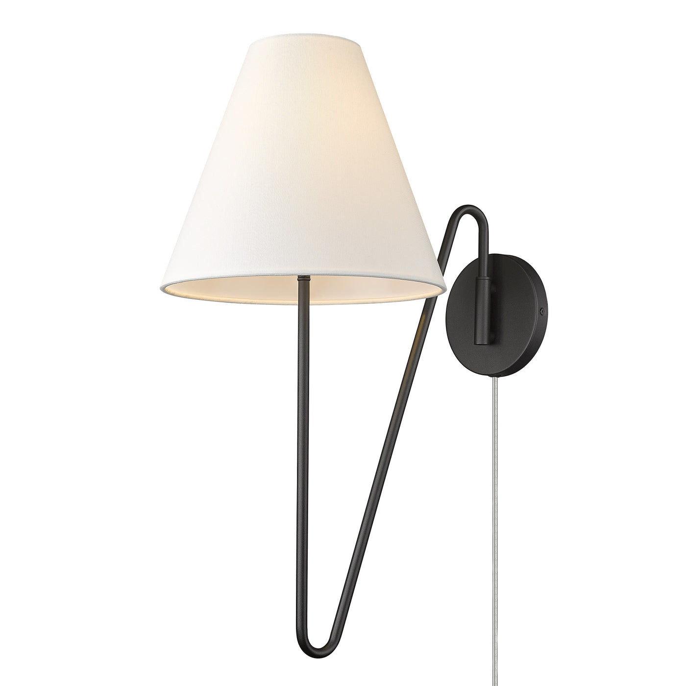Kennedy 1-light Swing Arm Wall 3690-A1W NB-IL BY GOLDEN LIGHTING