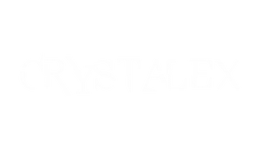 Λευκό λογότυπο CRYSTALEX