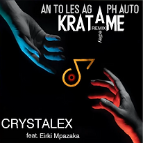 Εξώφυλλο Κράτα Με του CRYSTALEX με κόκκινα και γαλάζια χέρια