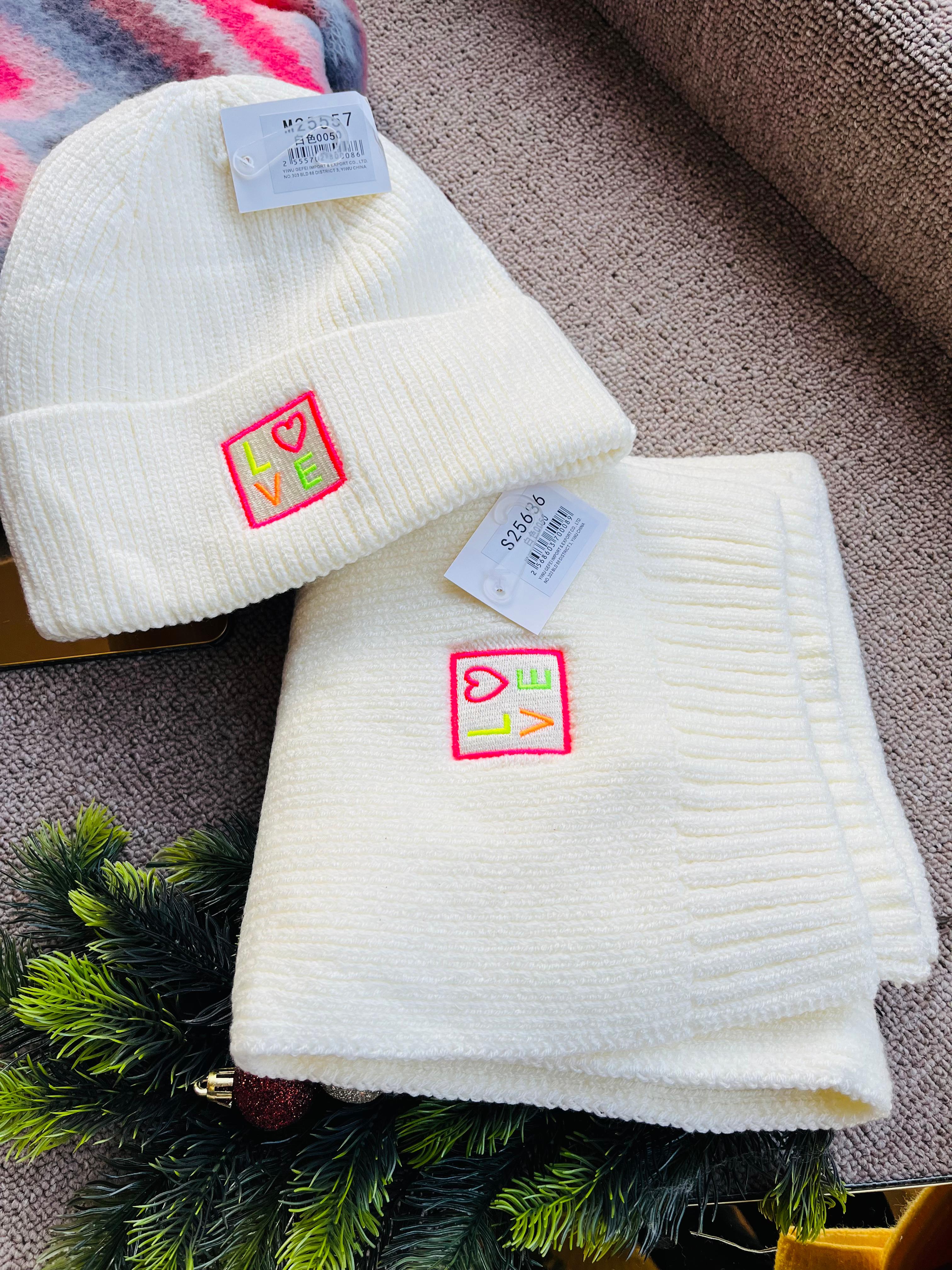 Set Schal und Mütze my Love