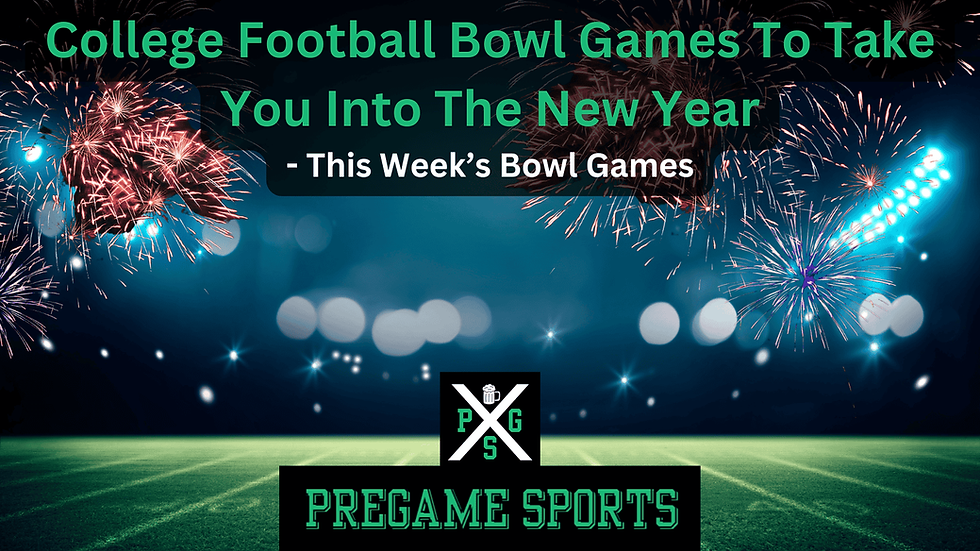 College Football Bowl Games To Take You Into The New Year