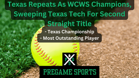 Texas Repeats As WCWS Champions, Sweeping Texas Tech For Second Straight Title