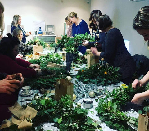 Christmas wreath workshop