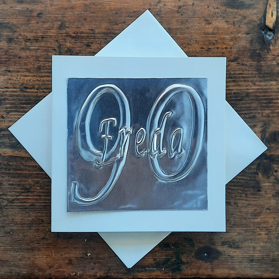 Thumbnail: 90th Handmade Birthday Card age card, 70th