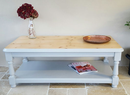 Coffee table painted with Frenchic Sugar Puff