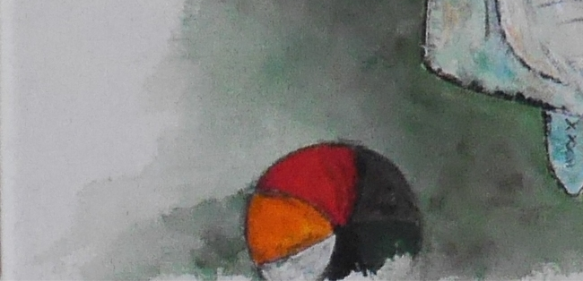 Miniaturbild: Mädchen mit Taube frei nach Picasso