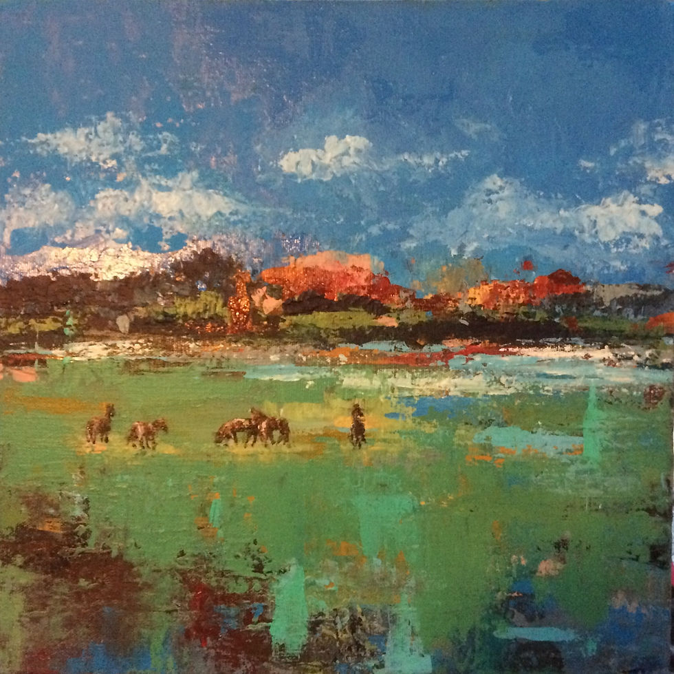 Horse Pasture Fall Landscape