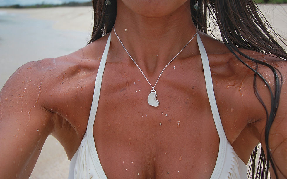 Thumbnail: Sea Glass Heart Necklaces