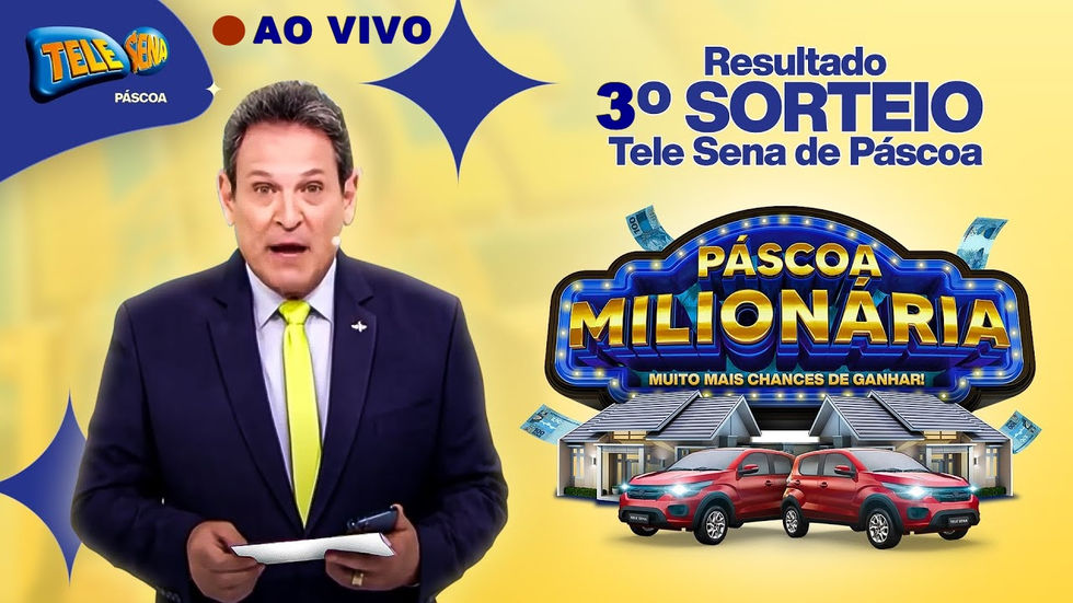 3° SORTEIO DA TELE SENA DE PASCOA 02/04/2023