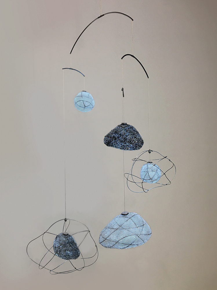 blue pendant lighting 