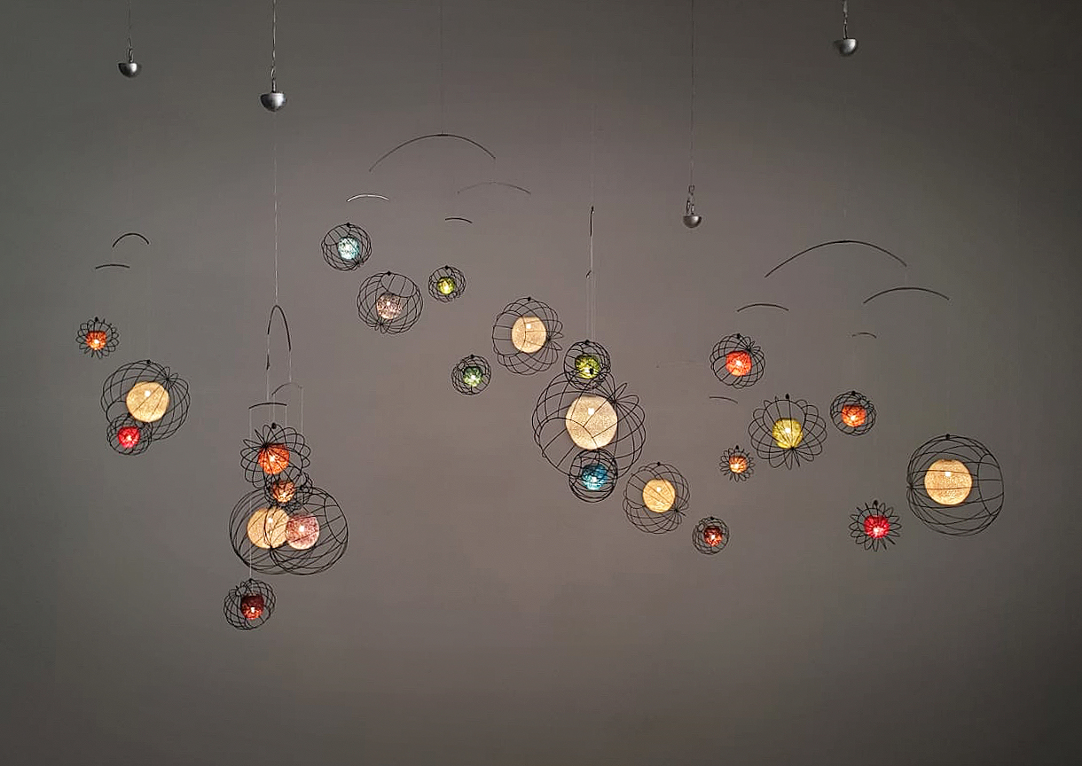 suspended lights installation