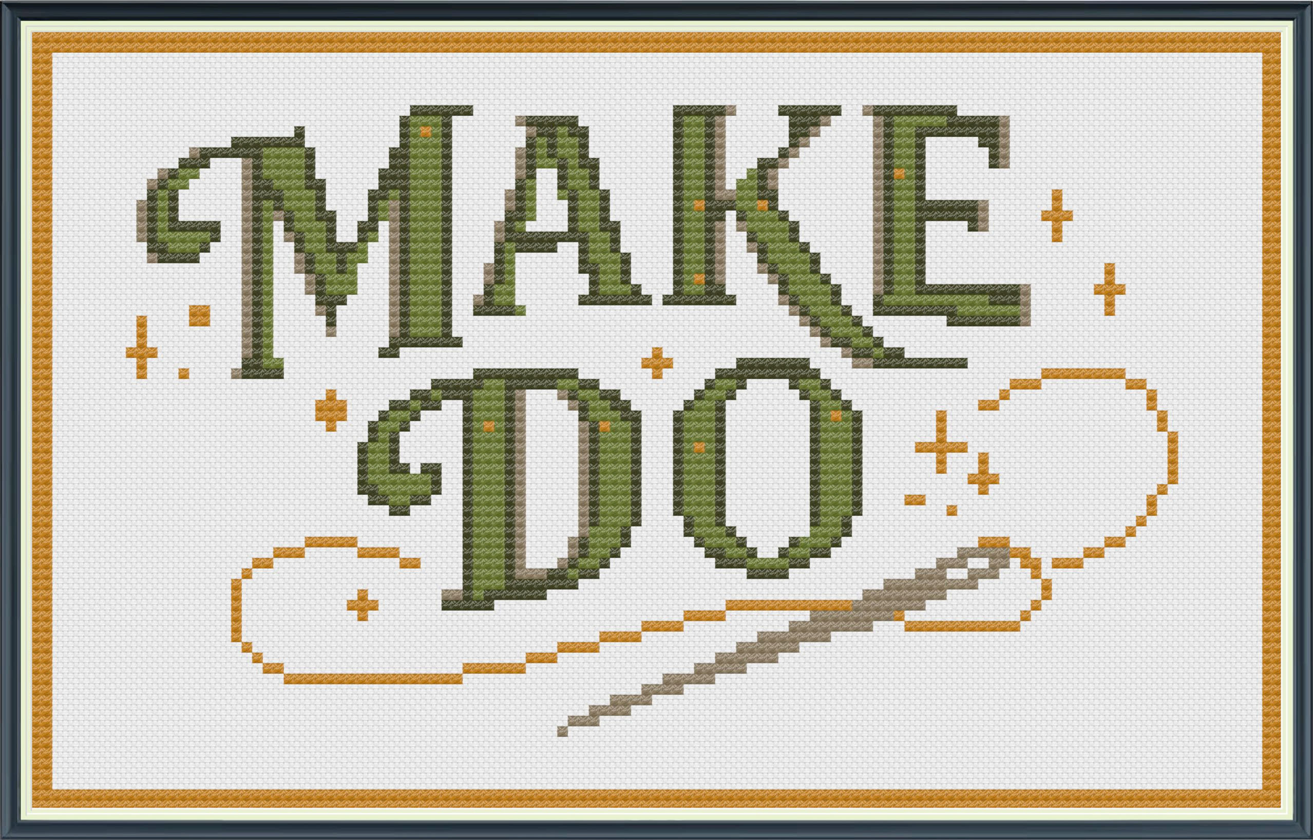 "Make Do" Needlepoint Digital Chart