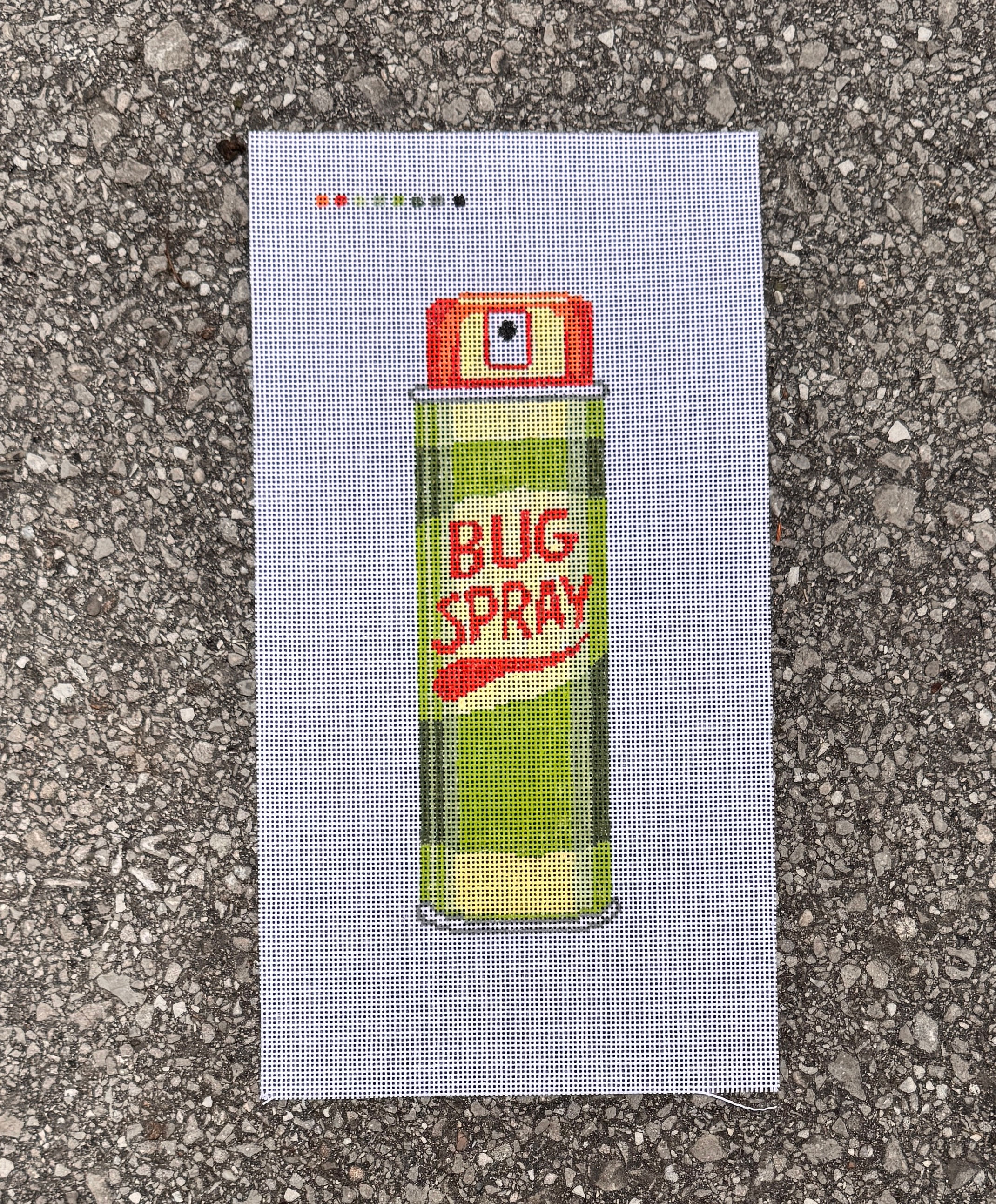 Bug Spray Needlepoint Canvas | Southern Summer Survival Series