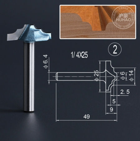 Thumbnail: Furniture facades production. A set of cutters. 12 pcs.