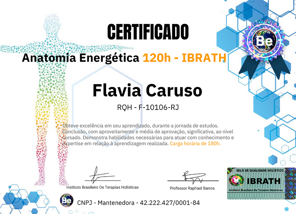 Flavia Caruso Certificado Anatomia Energética