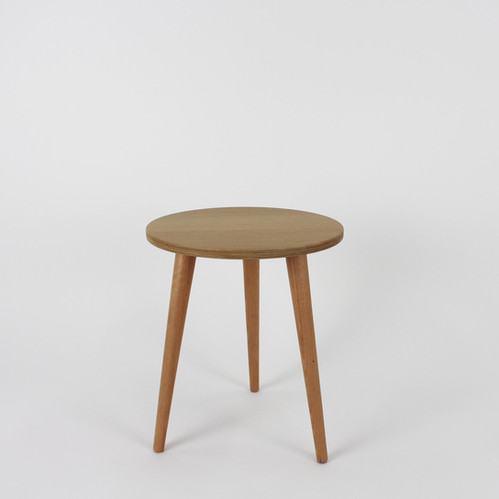 Oak Plywood Small Side Table Mood Nz
