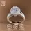 תמונה ממוזערת: טבעת יהלום Moissanite אלגנטית