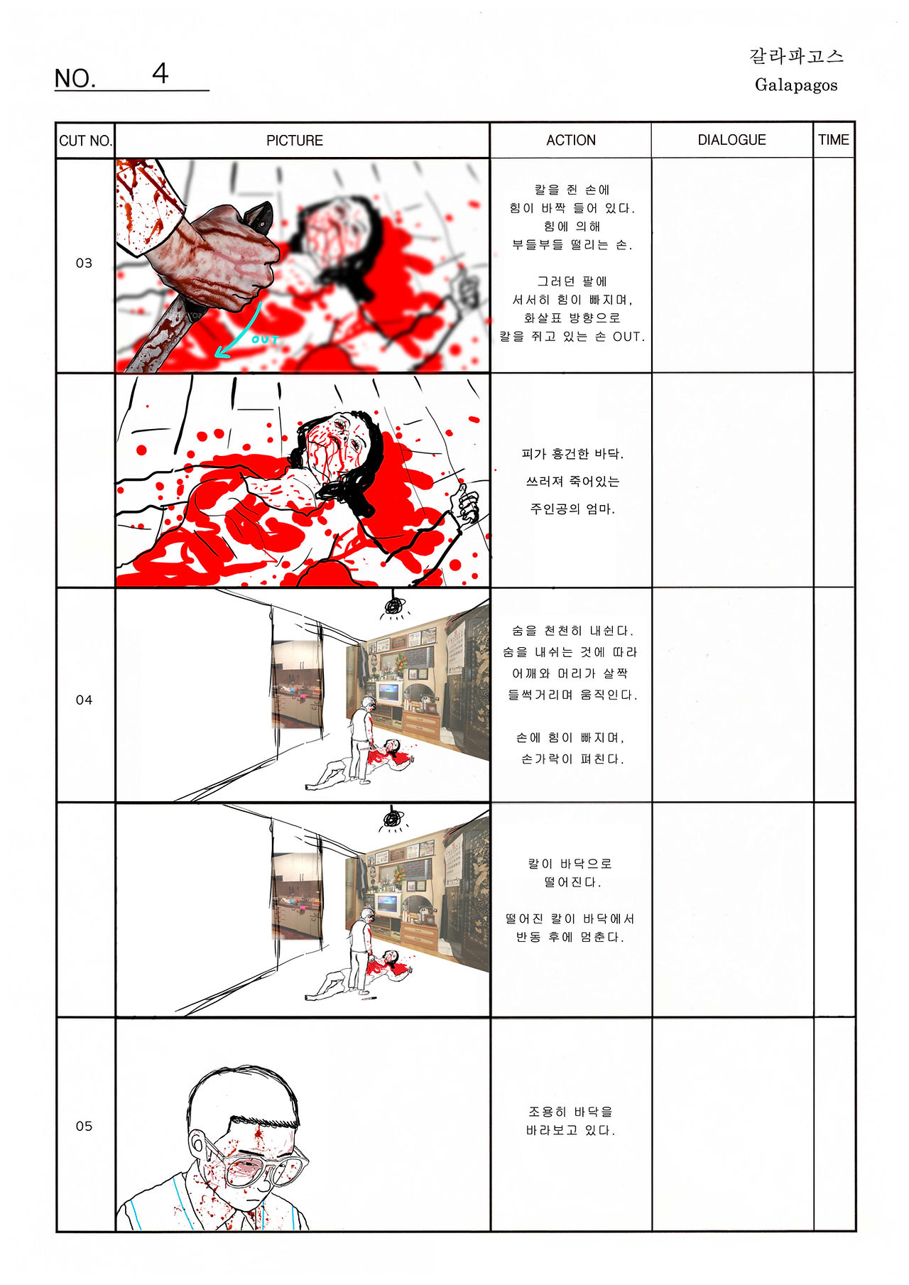 <갈라파고스> 스토리보드