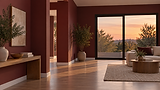 Warm Burgundy Minimalist Living Space.png