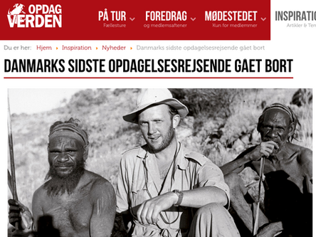 Danmarks siste oppdagelsesreisende, Jens Bjerre er død.