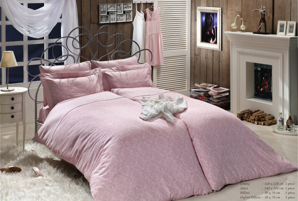 Купить Постельное Белье Сатин Розовый