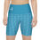 Thumbnail: Workout Shorts with Uplifting Floral Design - Baby Blue and White