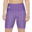Thumbnail: Workout Shorts with Uplifting Floral Design - Light Purple and White