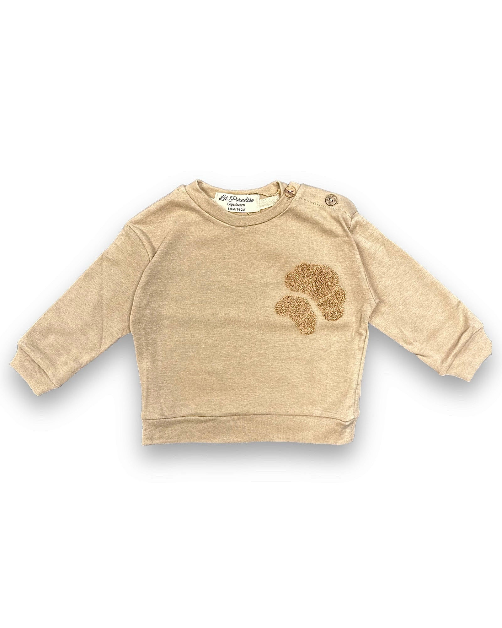 Double Croissant Pawprint Sweatshirt