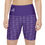 Thumbnail: Workout Shorts with Uplifting Floral Design - Purple and Black