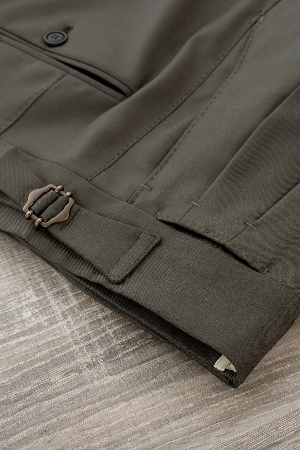 Thumbnail: Four Seasons Green 130's Wool Trousers