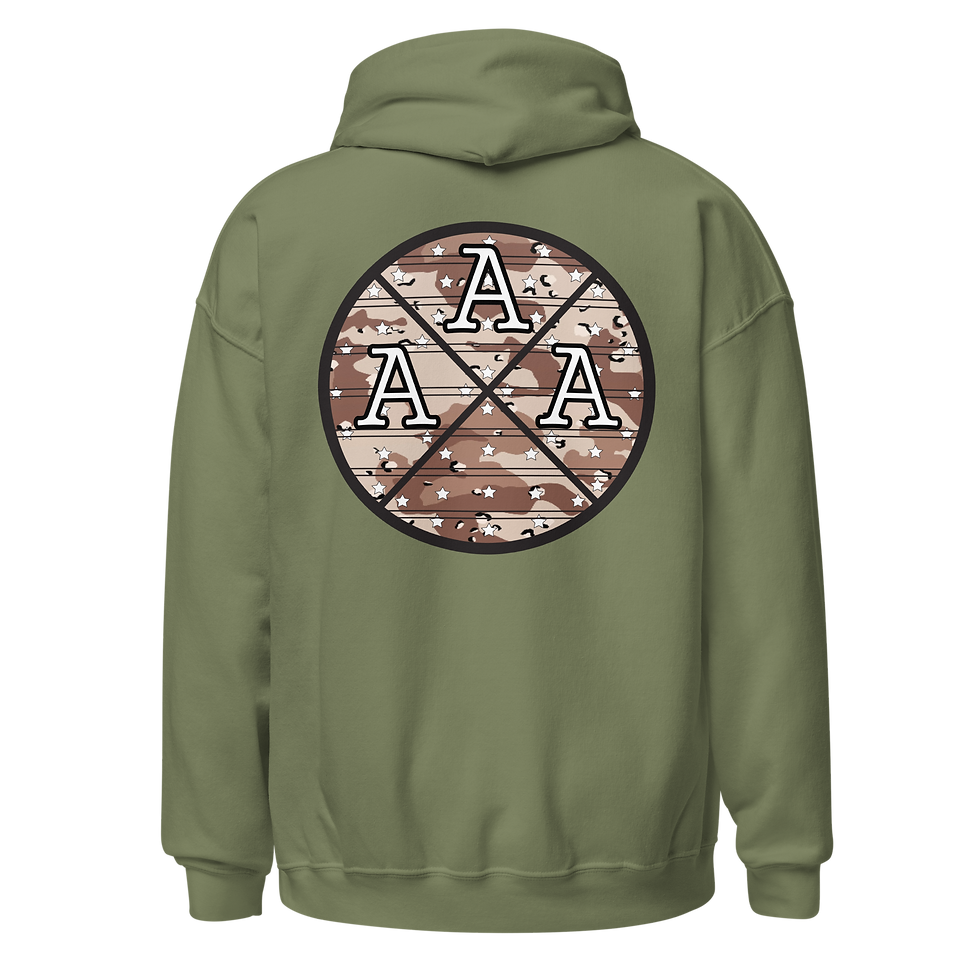 Thumbnail: Three A's Logo - Camo Line - DBDU - Hoodie