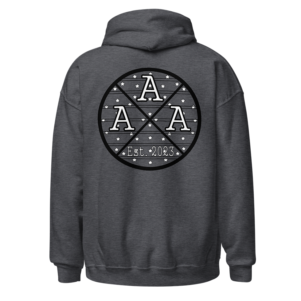 Thumbnail: Three A's Logo - Est. 2023 - Black & White - Hoodie