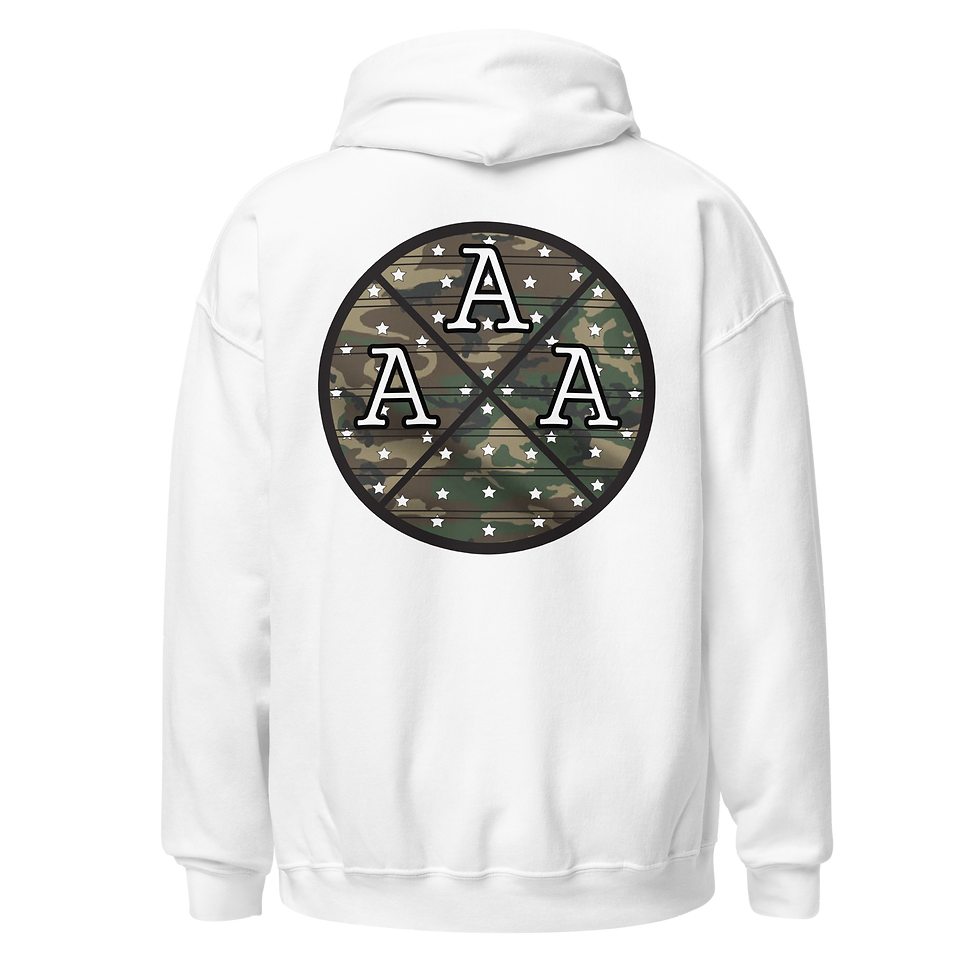 Thumbnail: Three A's Logo - Camo Line - M81 Woodland - Hoodie
