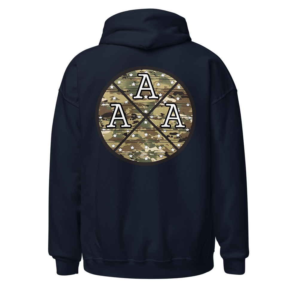 Thumbnail: Three A's Logo - Camo Line - Multicam OCP - Hoodie