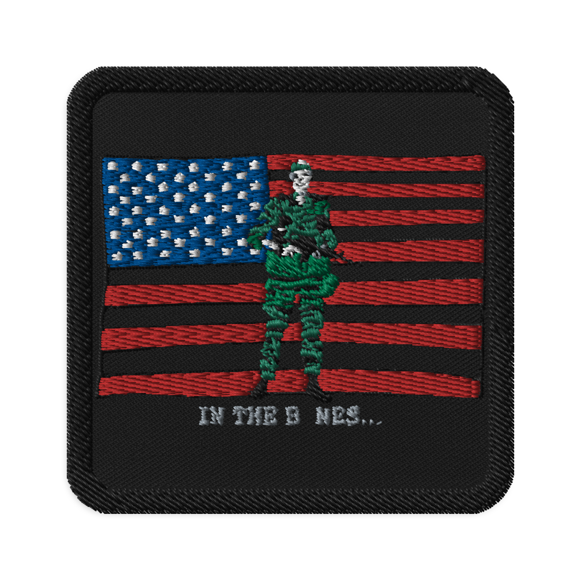 SECRET WARfighter - American Flag - Square Patch