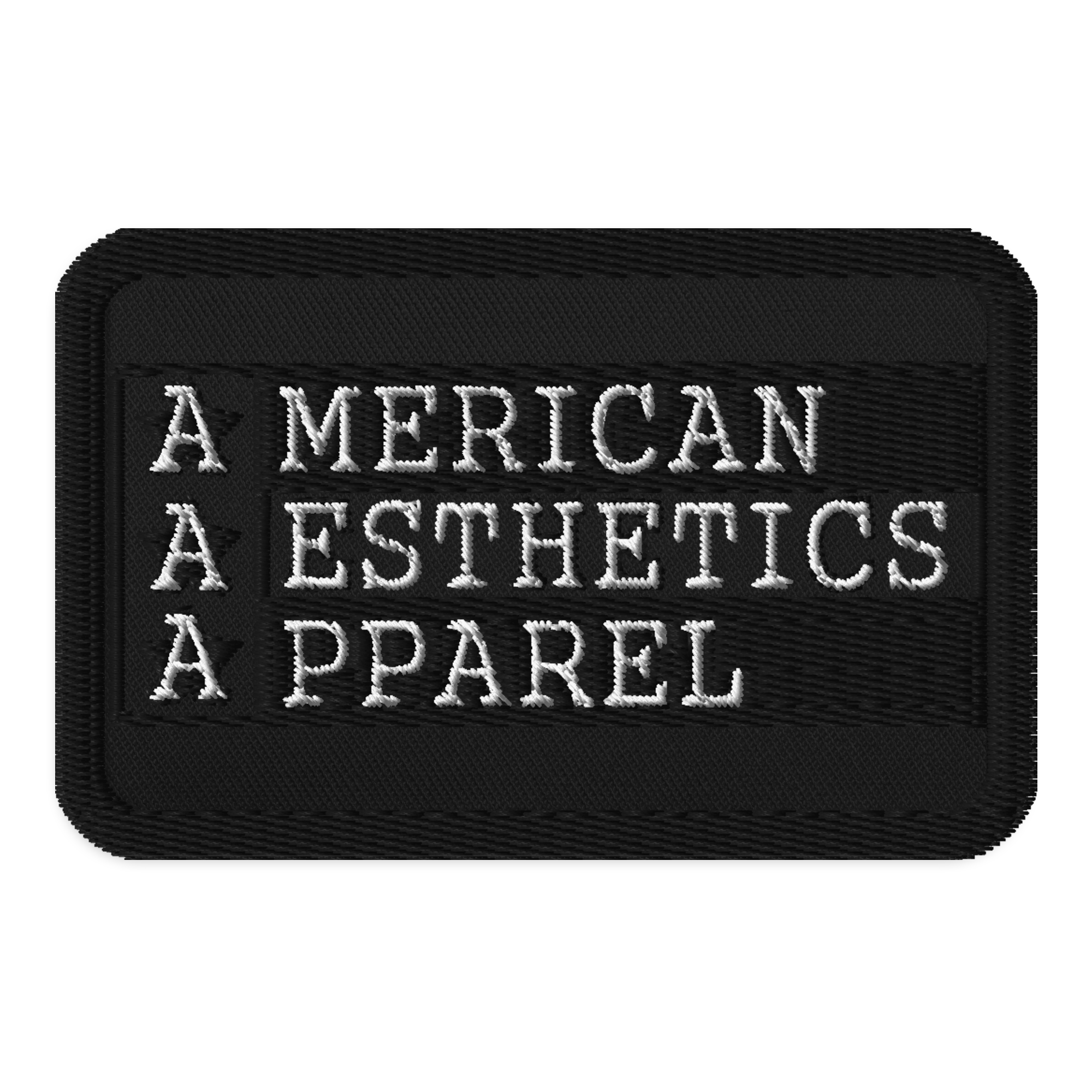 American Aesthetics Apparel Flag - B&W - Patch