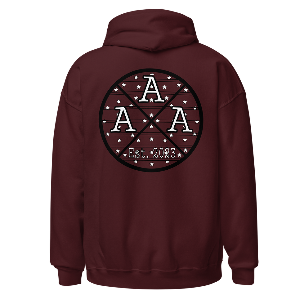 Thumbnail: Three A's Logo - Est. 2023 - Black & White - Hoodie