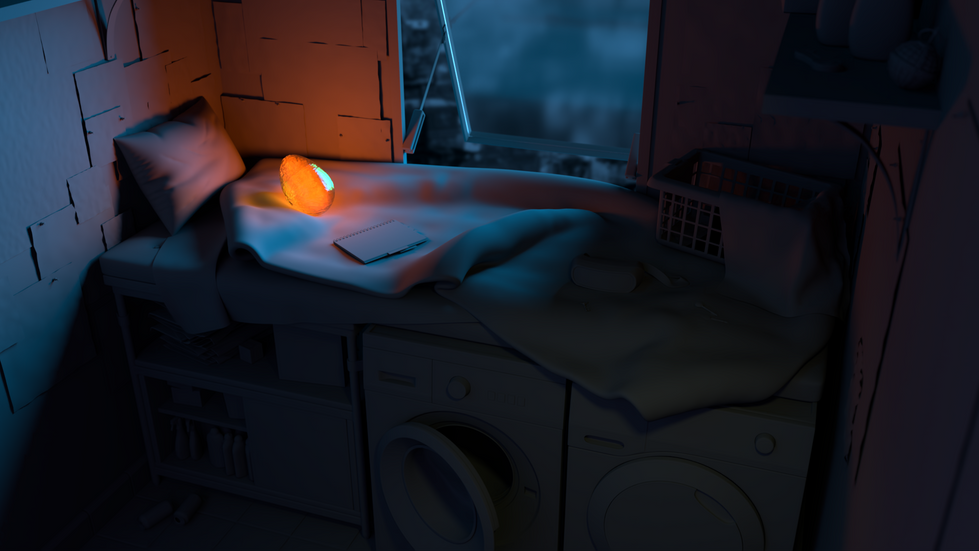 Lair at night - Lighting
