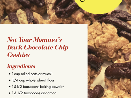 Not Your Momma’s Dark Chocolate Chip Cookies