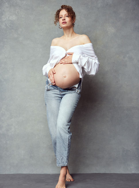 Zwangerschapsshoot fotostudio Leuven