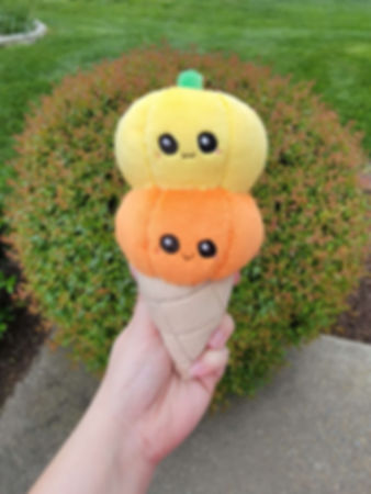 Pumpkin Ice Cream Cone