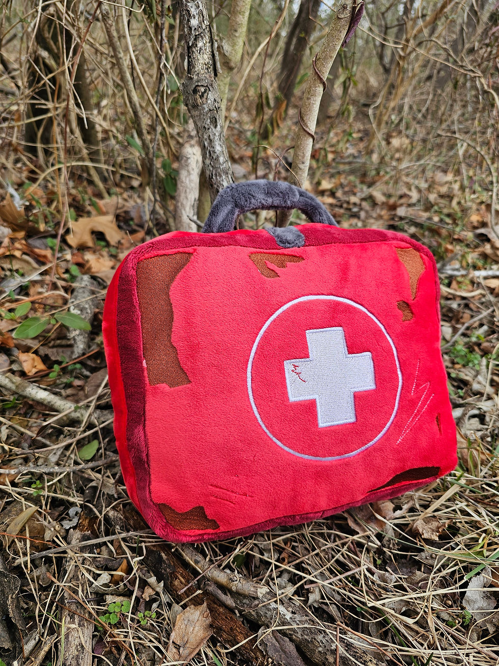 Thumbnail: Damaged Med Kit Plush, Medical Pillow, Healing Box