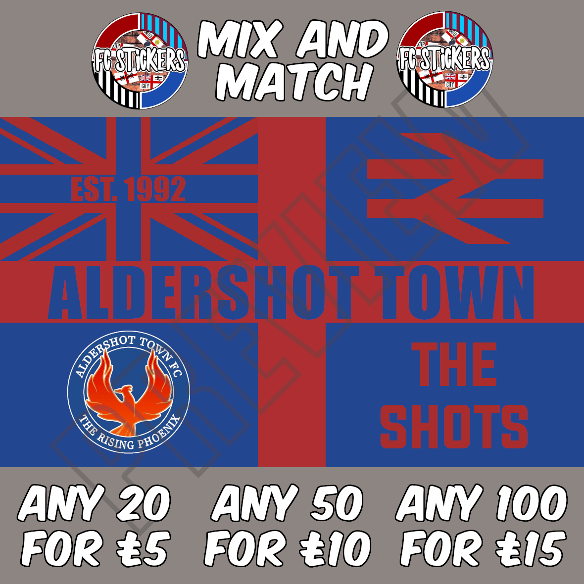 Aldershot Town St. George Blue and Red