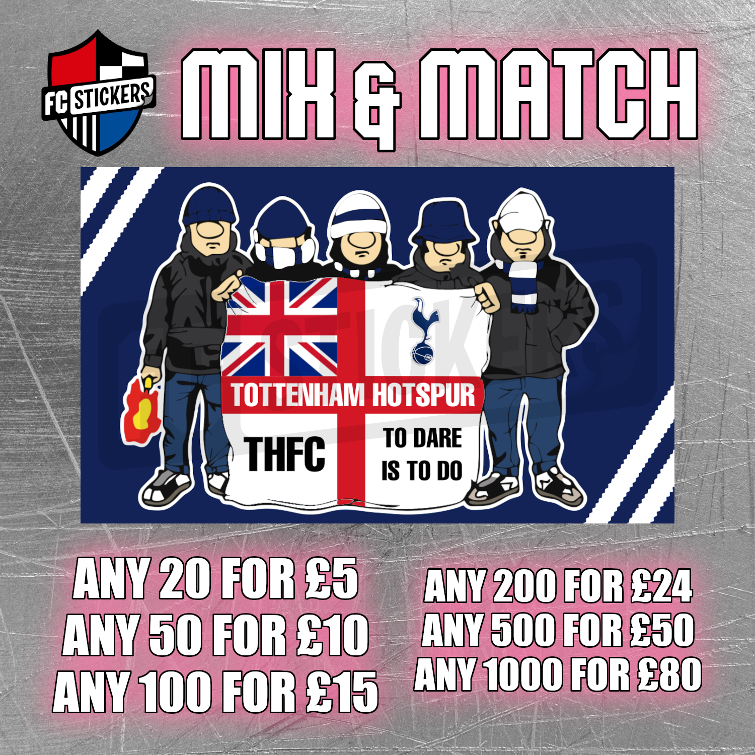 Tottenham Hotspur Flag Hooligans