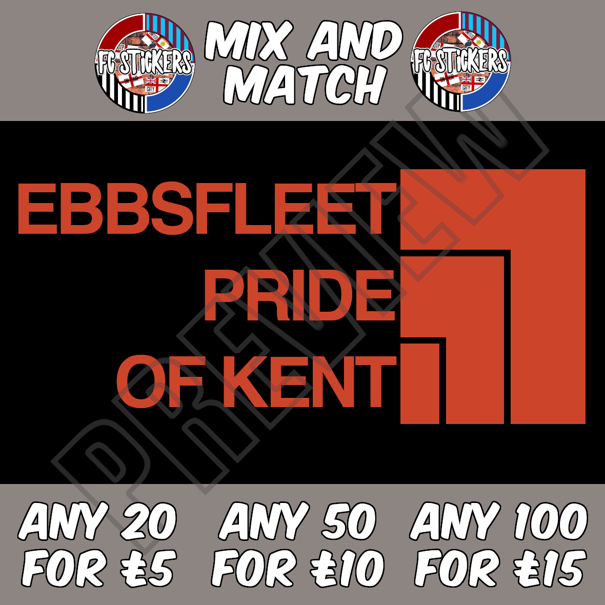 Ebbsfleet Pride Of Kent Northern Face
