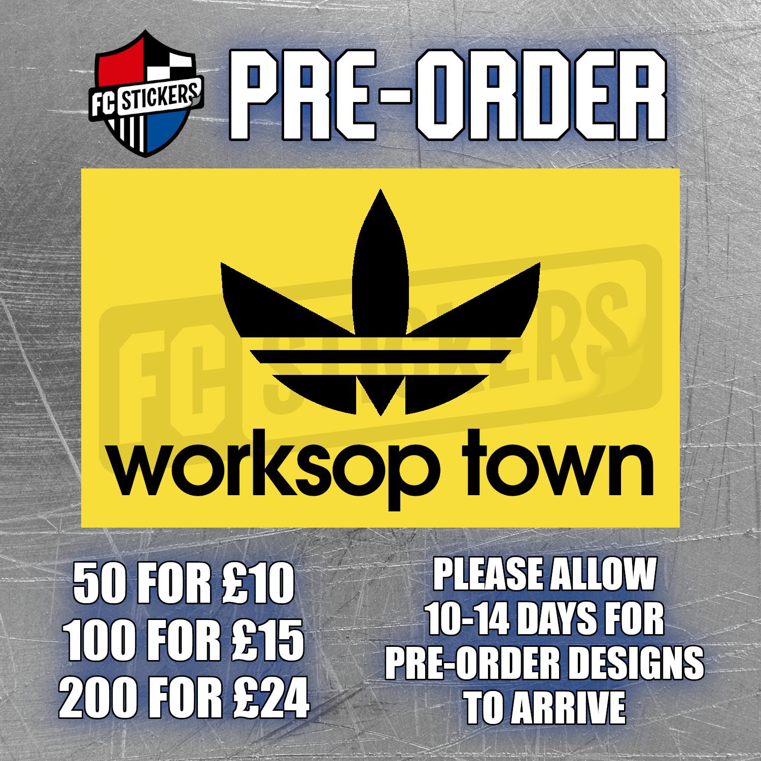 Worksop Town Adi Stripes