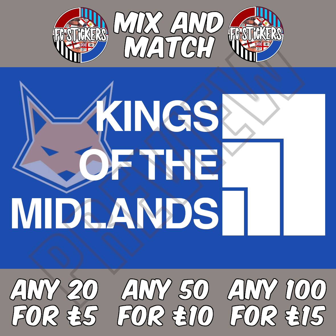Kings Of The Midlands Northern Face